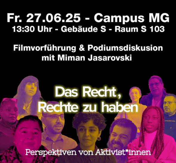 Film & Panel Discussion: “The Right to Have Rights – Perspectives of Activists”